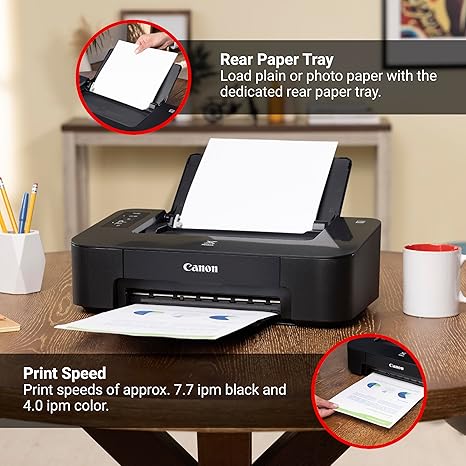 Canon TS202 Inkjet Photo Printer, Black (USB Required, not Included) - Image 3