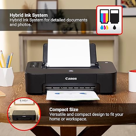 Canon TS202 Inkjet Photo Printer, Black (USB Required, not Included) - Image 4